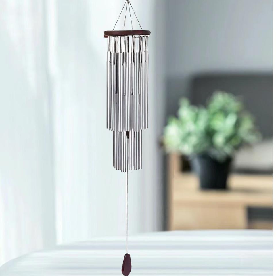 Large-sized Wind Chime 27-tube Aluminum Solid Wood Wind Chime Hanging Decoration Home Decoration Homestay Wall Decoration