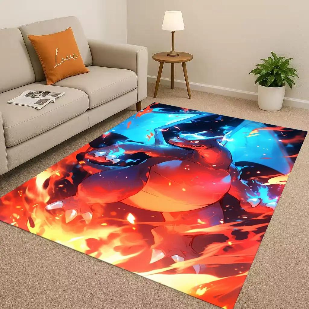 

3D Charizard Pokemon Cartoon Christmas Gift Living Room Non-Slip Area Rug Carpet for Bedroom Sofa,Home Decor Doormat Kids 40x60cm( 15x23in )