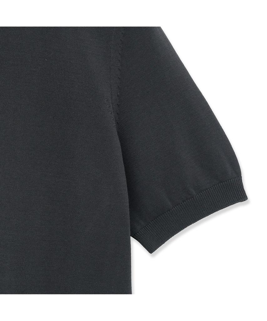 IOLO Ice Cotton Half Open Collar_Charcoal