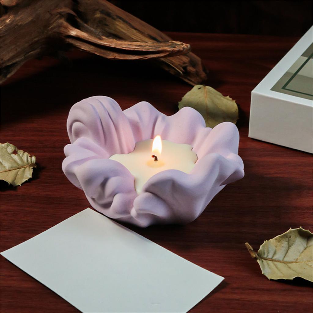 Practical Sturdy Silicone Craft Molds Home Accessory for Spindrift Candle Holders Easy Release Daily Decoration