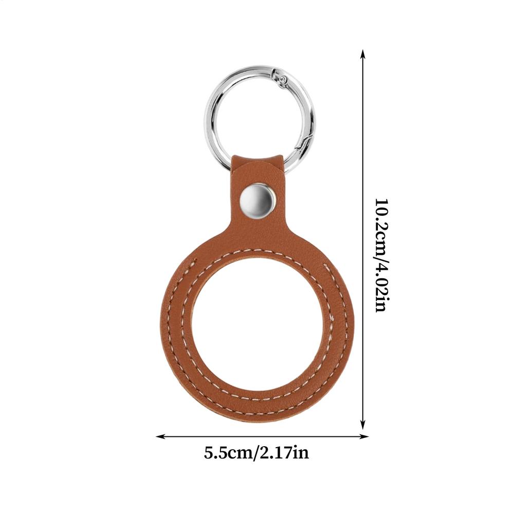 PU Leather Coin Holder Portable Keepsake PU Leather Coin Holder Keychain Ornament for Adults Women Men Collectors Students