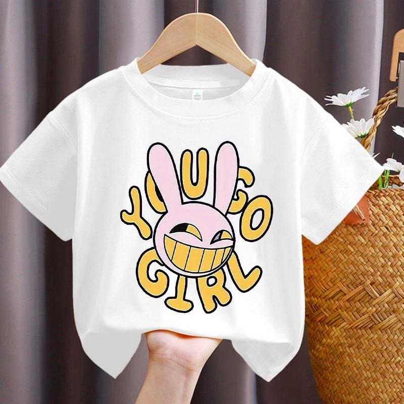 The Amazing Digital Circus Children TShirt Cartoon Printed T Shirts Boys Casual Sports Short Sleeves Tops Summer Kids Clothing
