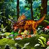 2116PCS Dinosaur Building Blocks Toys Model Large Size Triceratops Assemble Puzzle Bricks Toy Sets For Kid Ornament Gifts