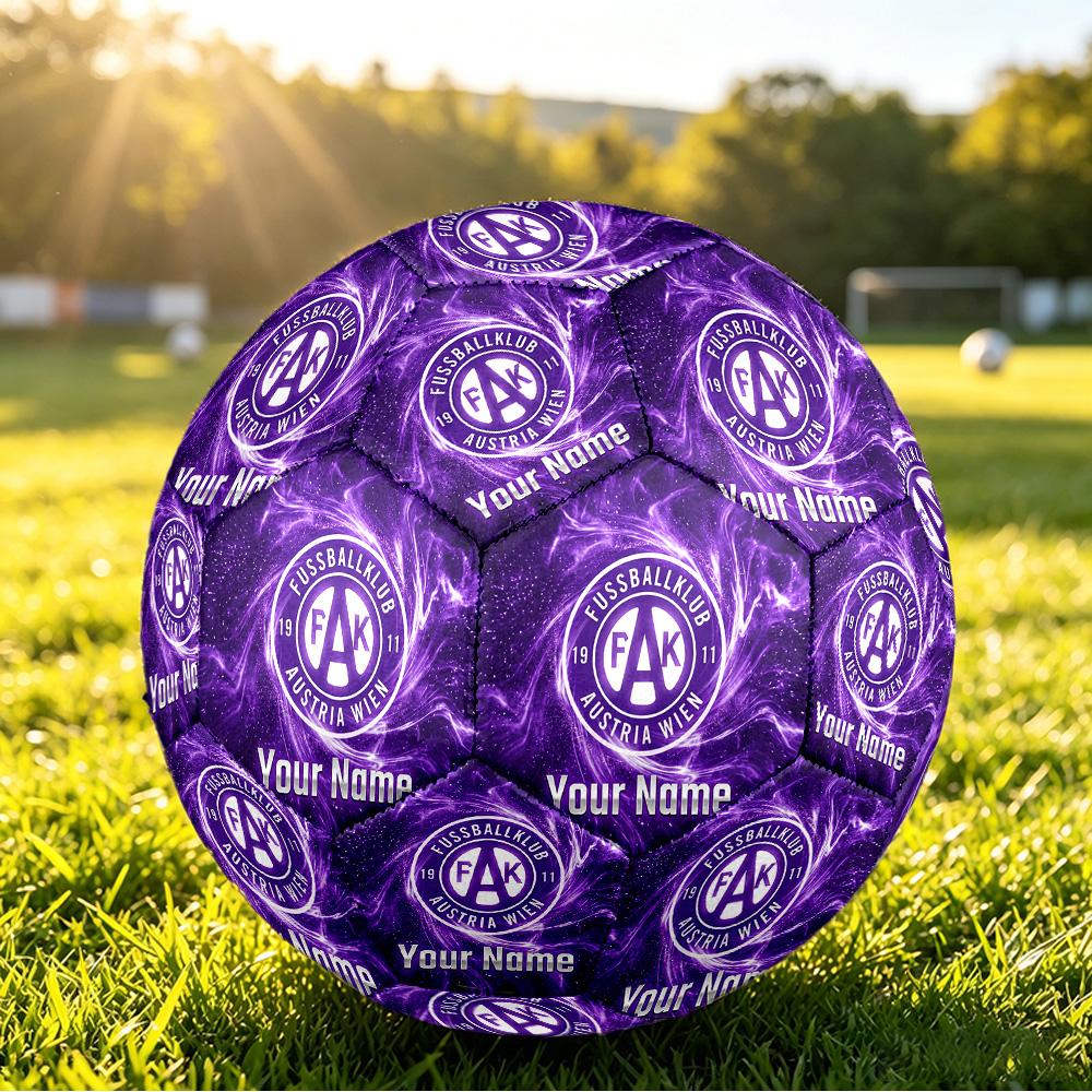 Personalized Size 5 Football Austria Wien FC Pattern Outdoor Game Sports Ball Gift