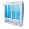 Wall Mounted Kitchen Cabinet, 40x14x44cm Wall Kitchen Storage Cabinet Laundry Floating Storage Shelf for Home Warehouse Living Room Bathroom