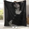 SK Korean H-Hyunjins Star Rapper Flannel Throw Blanket,Cozy Warm Blanket for Bed,Sofa,Living Room,Picnic,Camping,Home Decor,Gift