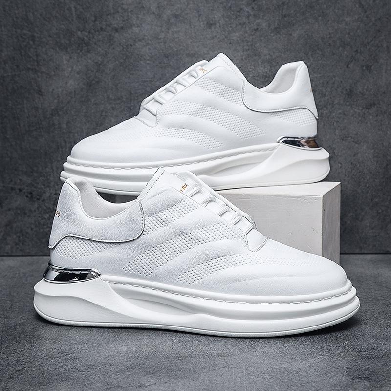 Men's shoes autumn bread shoes new white casual shoes soft sole breathable fashion trend Wenzhou live broadcast