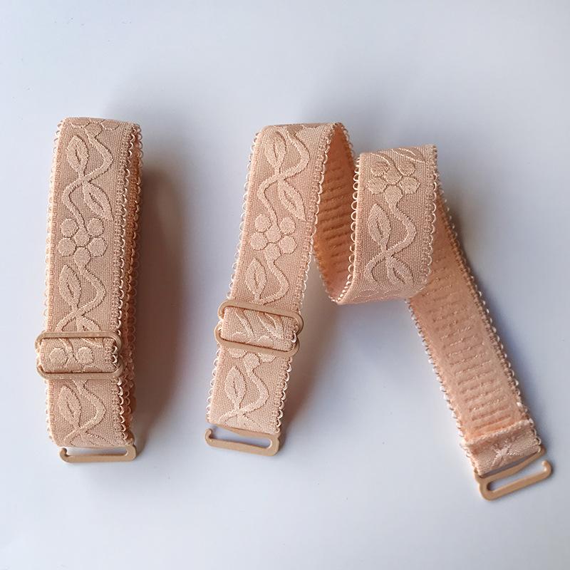 1 Pair 1.8cm Width Women Slip Resistant Bra Straps Women Double Shoulder Elastic Length 30cm Lady Bra Strap Accessories
