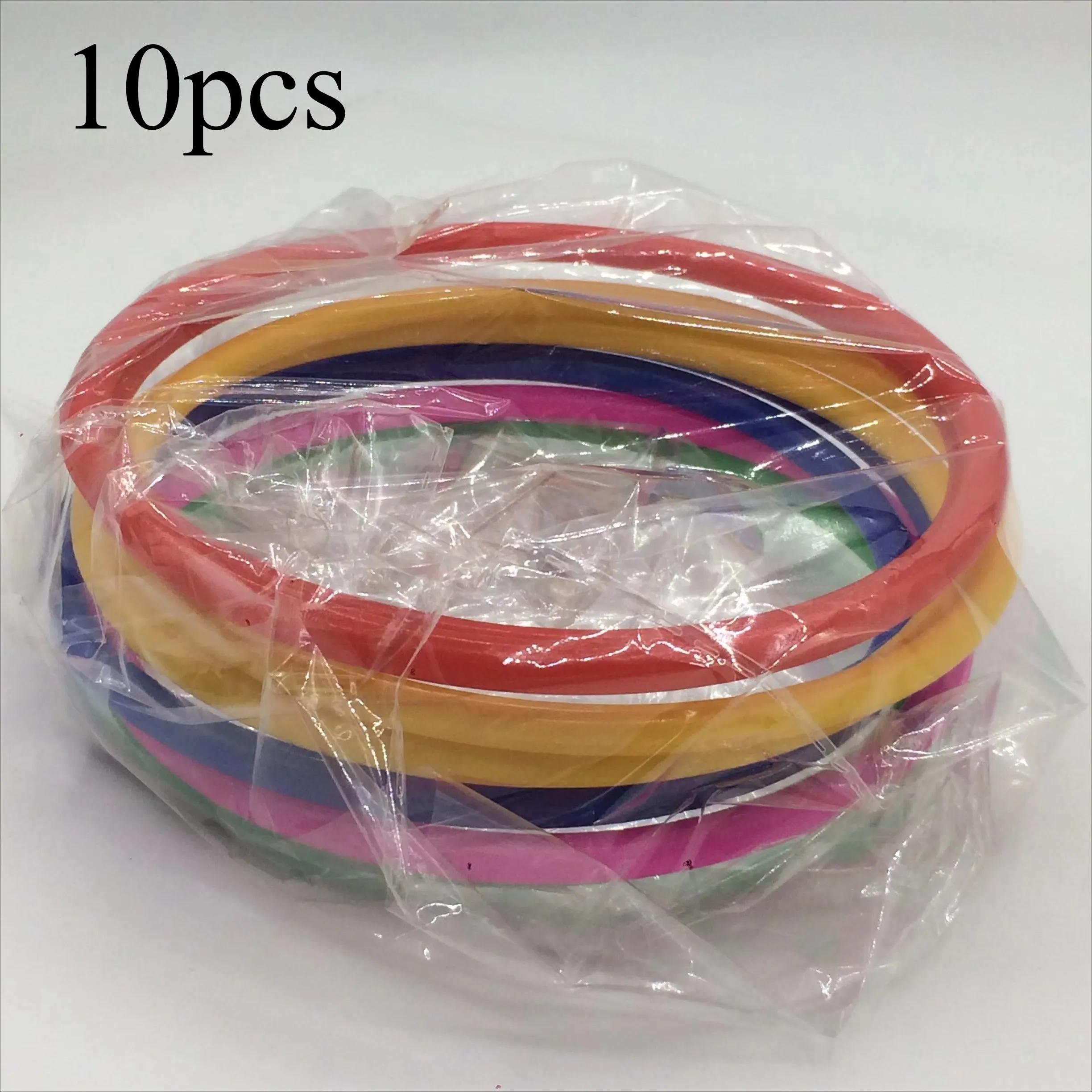 

10pcs of colorful PVC ring throwing game - perfect for family gatherings, outdoor garden parties, outdoor party accessories