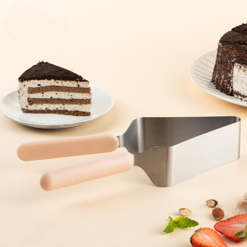 Kuchenschneider aus Edelstahl Zange Kuchenheber Desserts Gebäck Brot Pizza Teiler Schneider Metall Kuchenmesser Werkzeug