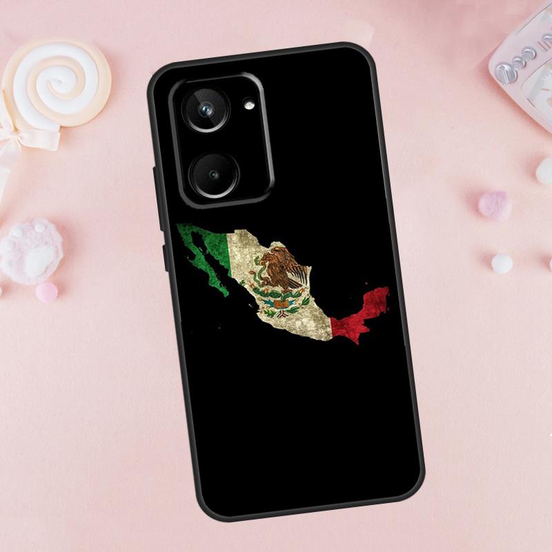 Mexico Mexican Flag For Realme C67 C55 C53 C51 C35 C33 C31 C30 C25s C21Y GT Neo5 GT5 9 10 11 12 Pro Plus Case