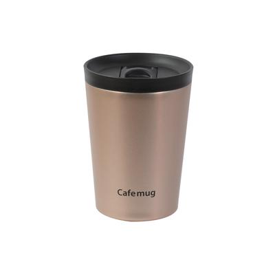 Pearl Metal Water Bottle Tumbler 300ml with Lid Slide Open Vacuum Insulation Thermal Insulation Cold Insulation Drip Coffee Wide Mouth Gold Cafe Mug