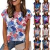 Women's Loose-Fit Fashionable Casual Retro Print T-Shirt
