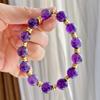 10Mm Natural Royal Purple Grape Amethyst Bracelet Bracelet Jewelry