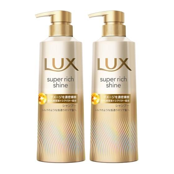 LUX Супер-блеск Восстановление поврежденных волос Шампунь с помпой 400 г ( 2)