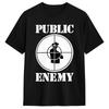 US Rap Team Public Enemy T-Shirt Beliebte T-Shirts Kurzarm Streetwear T-Shirt Sommer Rein