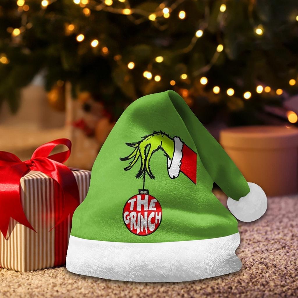 Soft Plush Christmas Hat for Holiday Celebrations and Winter Costume Parties, Festive Accessory for Adults