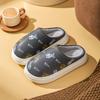 Fashion 2025 Winter Cartoon Print Cotton Slippers Women Indoor Non-Slip Thick Soled  Slippers Woman Warm Soft Plush Shoes Female