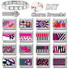 Wholesale Fashion Personalized DIY Pink Color Italian Charm Bracelet Heart Flowers Bead 9mm Bracelet Stainless Steel Jewelry