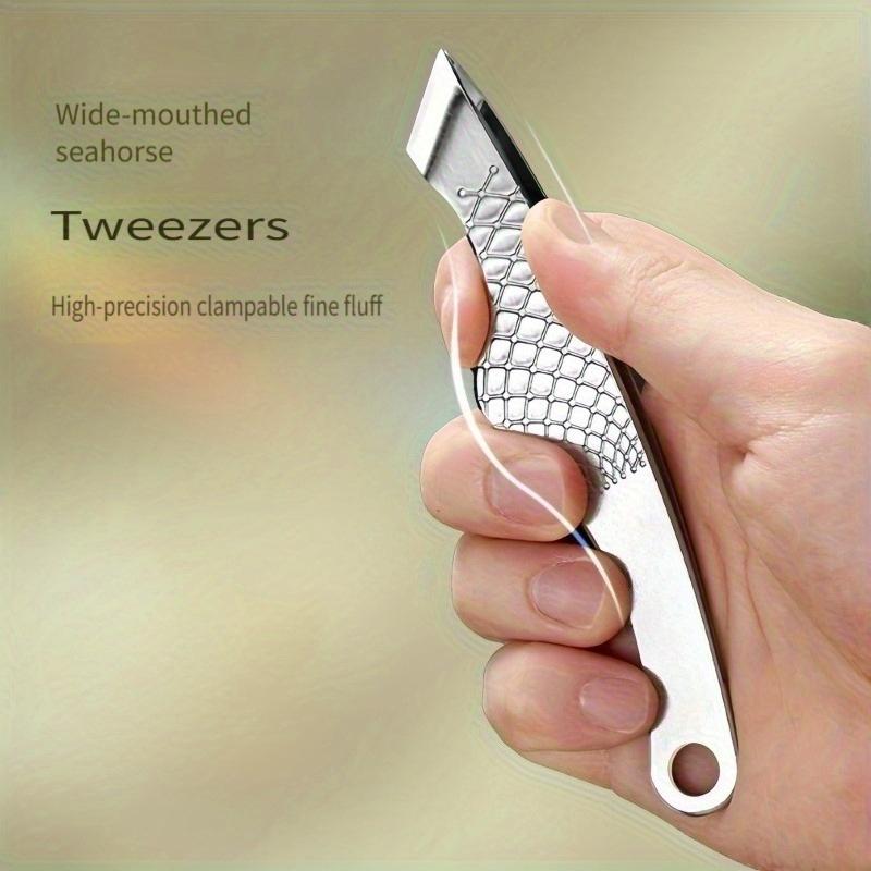 Xiaomi 1pc Large Hair Plucking Tweezer, 1.8cm Wide Mouth Beard and Mustache Remover Eyebrow Tweezers for Men Slant Tip Tweezers