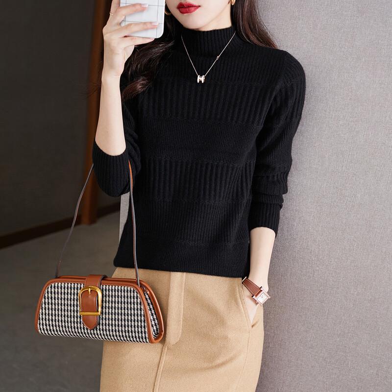 Srcr Consinee Yarn Ribbed Slim-Fit Mock Neck Pullover Sweater 2XL