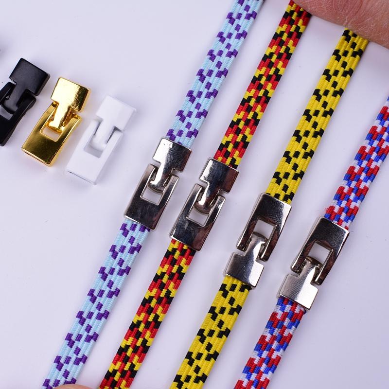 Magnets Buckle Shoelaces on Metal Shoelaces Cross Buckle Accessories Metal Lace Lock DIY Sneaker Kits Metal Lace Buckle 1 Pair