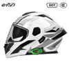 DOT Certified Full Face Motorcycle Helmet With Flip-Up Visor Dual Lens Bluetooth Compatible All Season Unisex