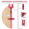 4 in 1 Router Milling Groove Bracket Multifunctional Cabinet Hardware Jig Router Guide Aluminum Router Circle Cutting Jig