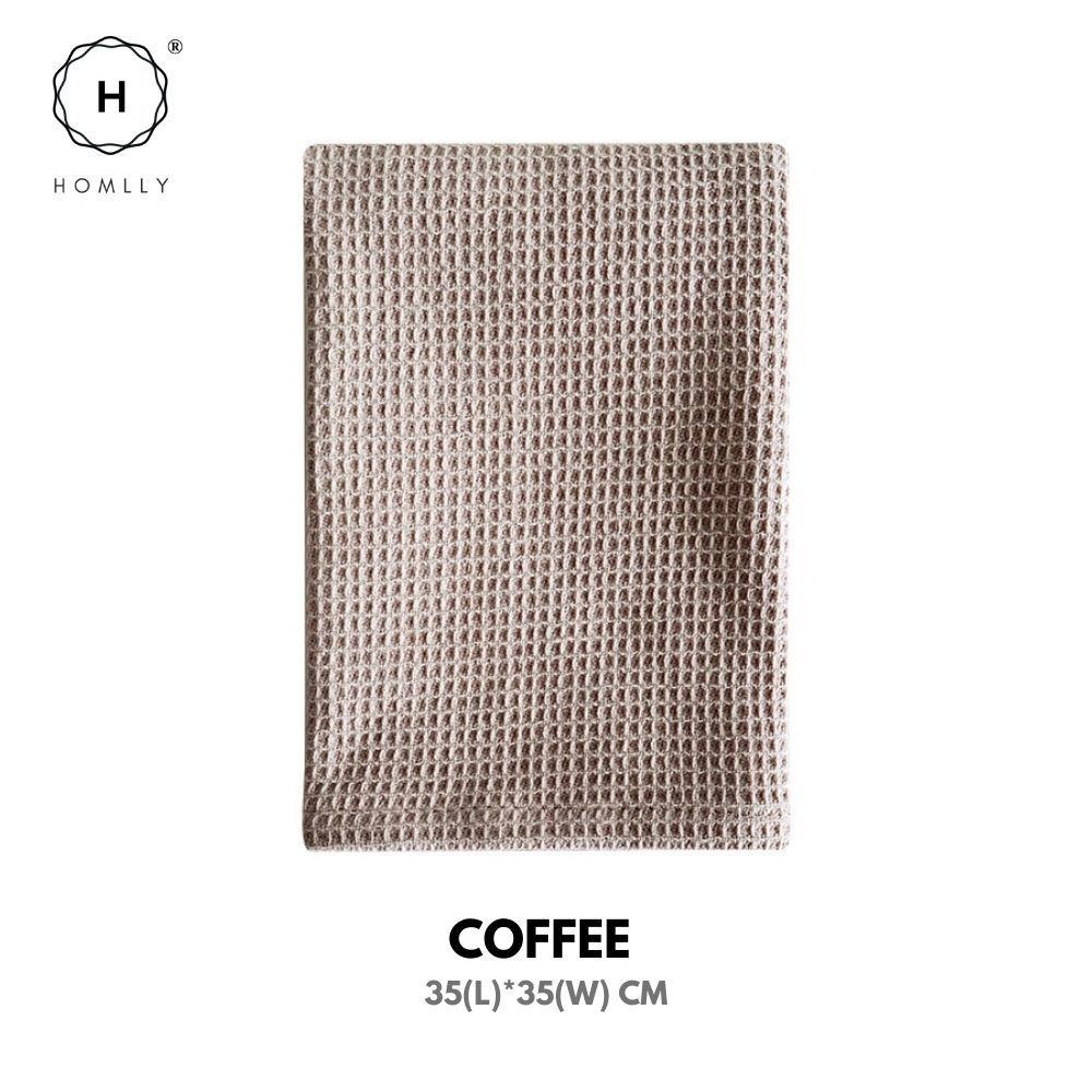 Homlly Multi Purpose Waffle Microfiber Cleaning Cloth (35x35cm) (X6PCS)