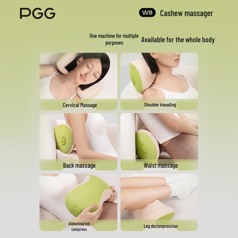 PGG W8 Heating Kneading Back & Waist Massager