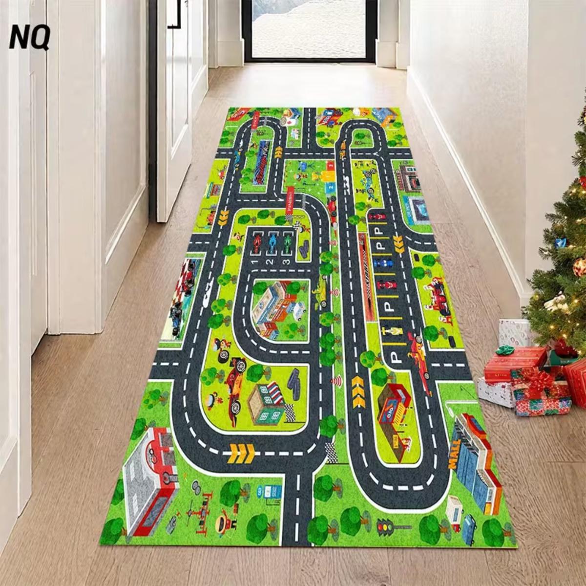 

Bedroom Hallway Runner Rug 3D Infinite Passage Optical Illusion Pattern Carpet Non-Slip Soft Easy Clean Creative Decor Home Mat 40X120CM