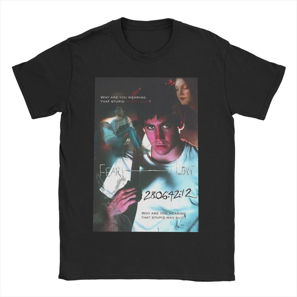 Vintage Donnie Darko Airlines TShirts Unisex Women Crewneck Cotton T Shirts Short Sleeve Tees Plus Size Clothing