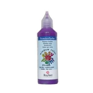 Repositionable Paint - - Window Color - 80ml - Lilac Red - Easy To Apply