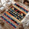 Boho Geometrisches Muster Teppich Rutschfeste Fußmatte Vintage Ethnischer Stil Teppich für Wohnzimmer Schlafzimmer Heimdekoration