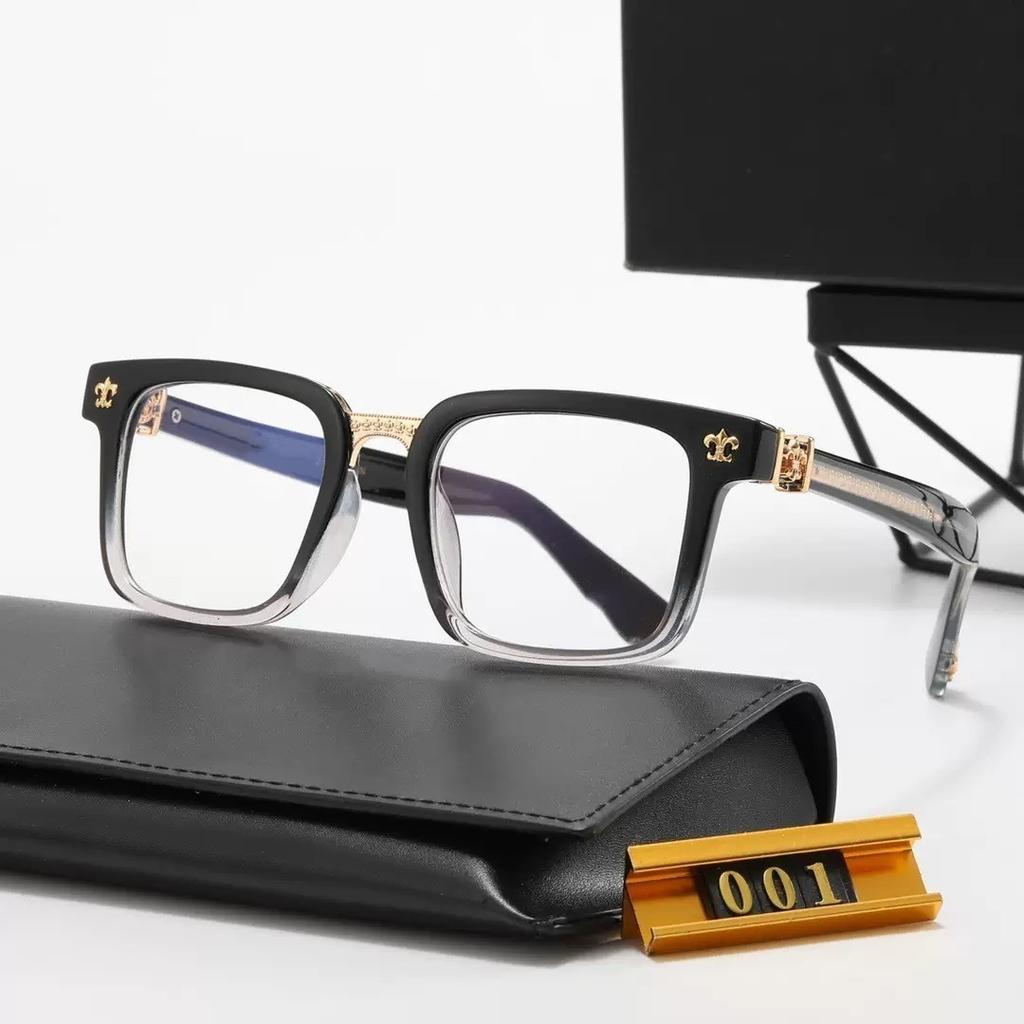 New square sunglasses men's and women's square gram home flat glasses classic travel fashion optical glasses