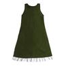 Vestito Estivo da Donna con Tasche Laterali Bordo in Pizzo Linea ad A Senza Maniche Girocollo Monocolore Mini Abito Estivo Corto per Spiaggia Appuntamenti Uso Quotidiano