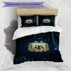 Argentina Football Club Printed Pattern Duvet Cover Set – Includes 1 Duvet Cover and 2 Matching Pillowcases Bedroom Decor Christmas Gifts