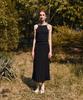 RE RHEE Knitted Pleats Midi Skirt Black