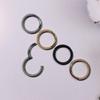 Stainless Steel Twisted Rope Nose Ring Earring - 316L Seamless Open Coil Piercing Jewelry