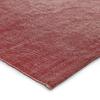 Tapis vintage artisanal effet vieilli, Rouge, 60x120cm