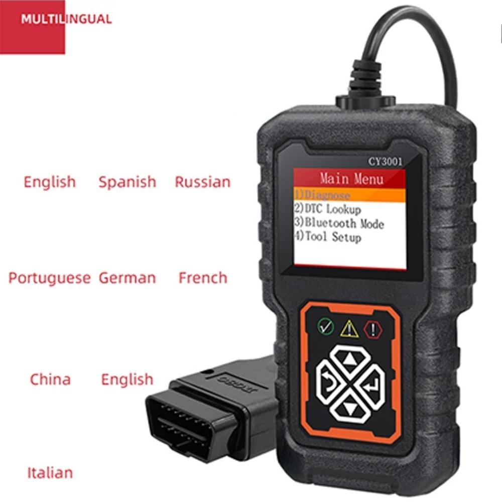 Car OBD2 Scanner Diagnostic Tool Code Reader, Car Voltage Tester Engine Fault Code Scanner, Charging Tester Diagnostic cy3001B