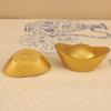 Zinc Zinc Alloy Gold Ingot Solid Desktop Ornaments Vivid Treasure Bowl Ornament  Living Room