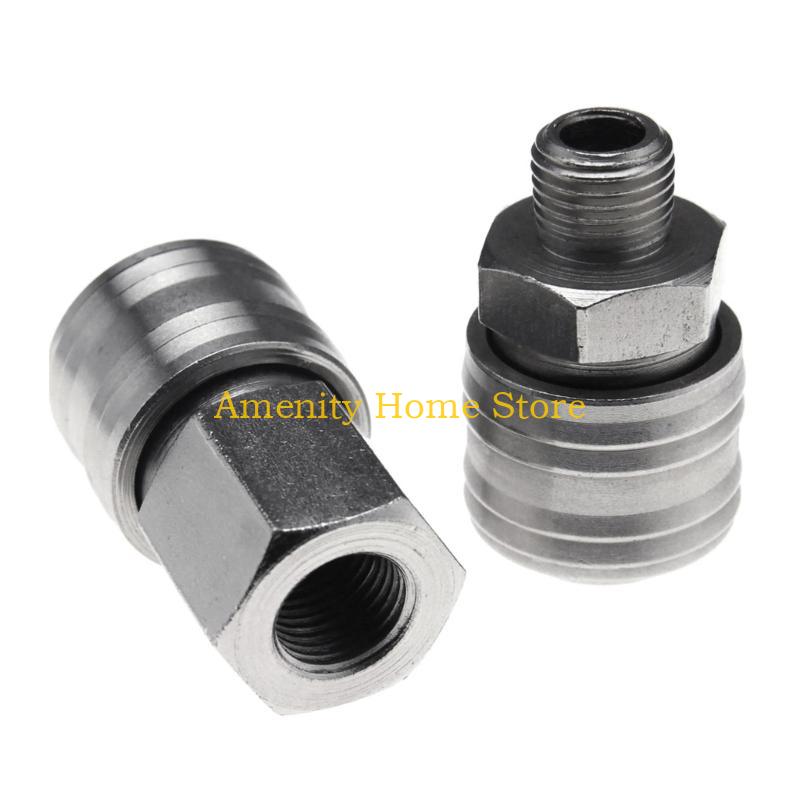 F26C 10pcs Versatile Air Compressor Fittings Male/Female Thread Quick Release Connector Set Convenient Air Line Connectors
