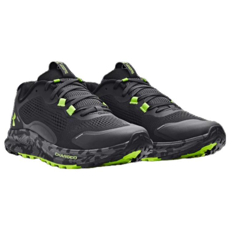 Nové Under Armour Charged Bandit Trail 2 'Jet Grey Lime' 3024186-102