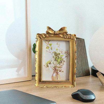 French Photo Frame Decor Art Elegant Decorative Birthday Gift Lightweight Tabletop Display Holder
