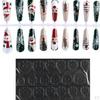 24 Pieces Nails Stylish with Double-Sided Tapes Fashion False Fingernails DIY Women Girls