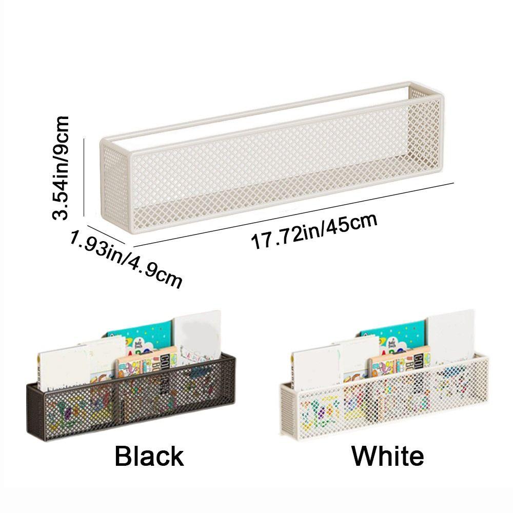 Simple Metal Picture Book Sorting Rack Punch Free Ultra Narrow Art Bookshelf Space Saving Picture Book Storage Rack School