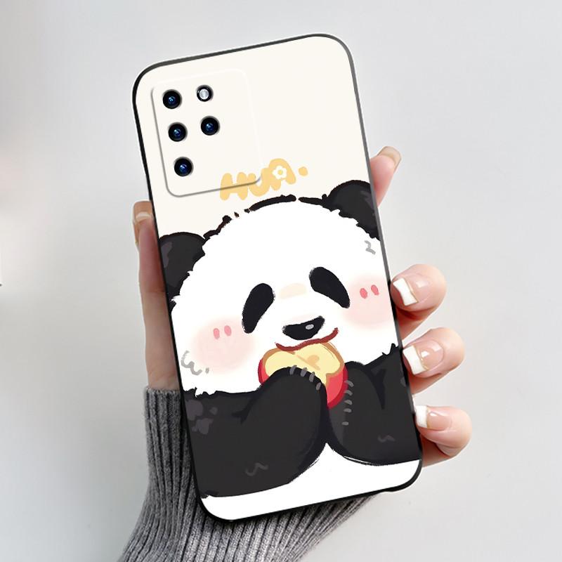 For ZTE Blade V30 Soft Silicone Black Case Aesthetic Fashion Pattern Love Moonlight Anti-fall Shell ZTE Blade V30 Cover