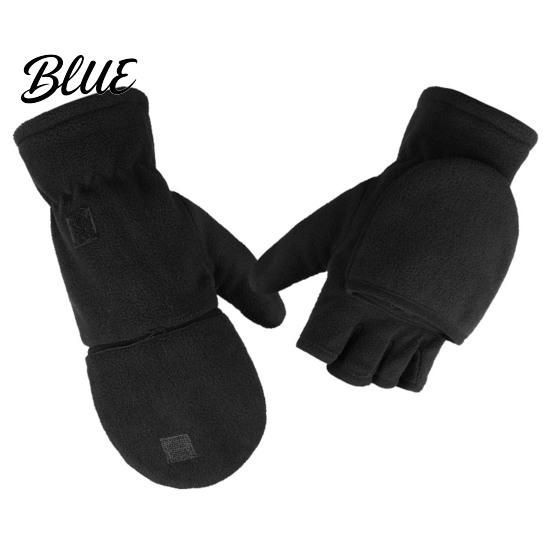 Flip Gloves 1 Top Mittens Delicate Fleece Good Fluffy Pair Warm Covered Winter for Photographing