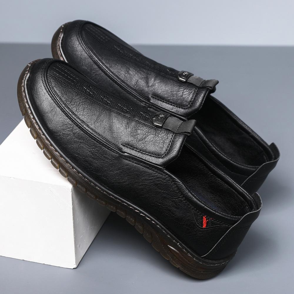 

New beef tendon sole handmade online leather shoes men s casual shoes business driving shoes foreign trade shoes men s 39